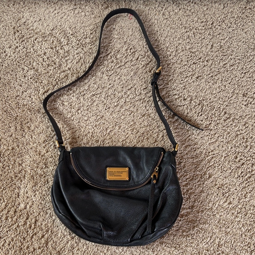 Marc by Marc Jacobs Mini Natasha Leather Black Crossbody Bag